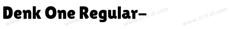 Denk One Regular字体转换